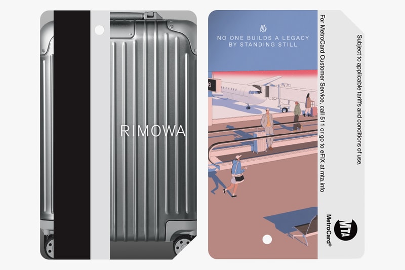 RIMOWA MTA MetroCard Never Still Campaign Luggage Plane Yellow Blue Red Green Pink Purple