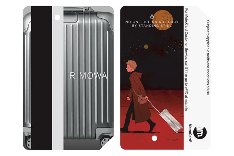 RIMOWA MTA MetroCard Never Still Campaign Luggage Plane Yellow Blue Red Green Pink Purple
