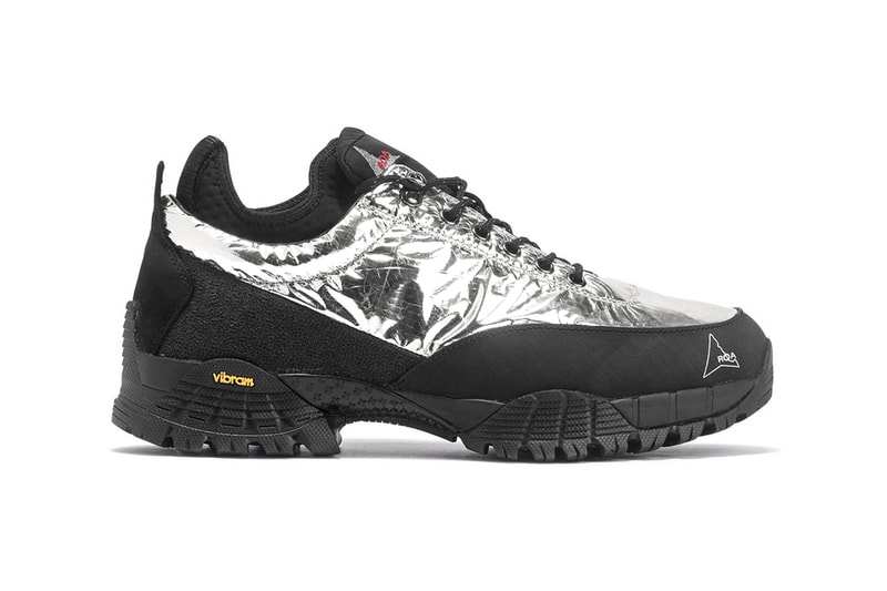 roa neal sneaker hiking shoes black silver foil colorway release 