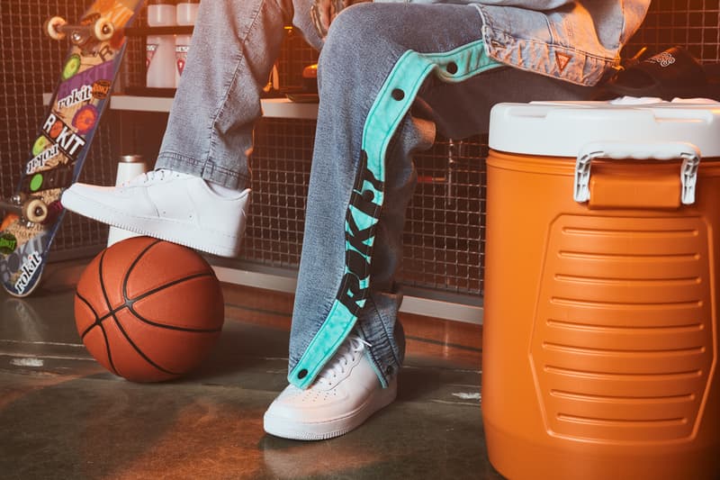 ROKIT x GUESS Sport Basketball Inspired Capsule jersey tear away pants nba 90s 1990s