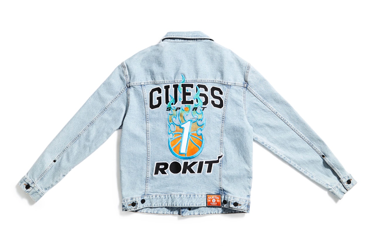 ROKIT x GUESS Sport Basketball Inspired Capsule jersey tear away pants nba 90s 1990s