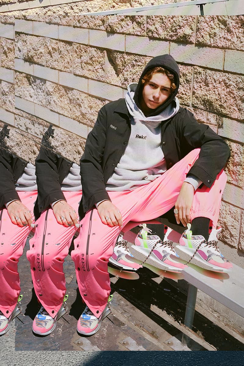 ROKIT “Product of True Stories” Fall Winter 2019 FW19 Lookbook Collection Aidan Cullen Photography Skate Films Basketball Hooping Mixtapes Melter Jacket Lava Jersey