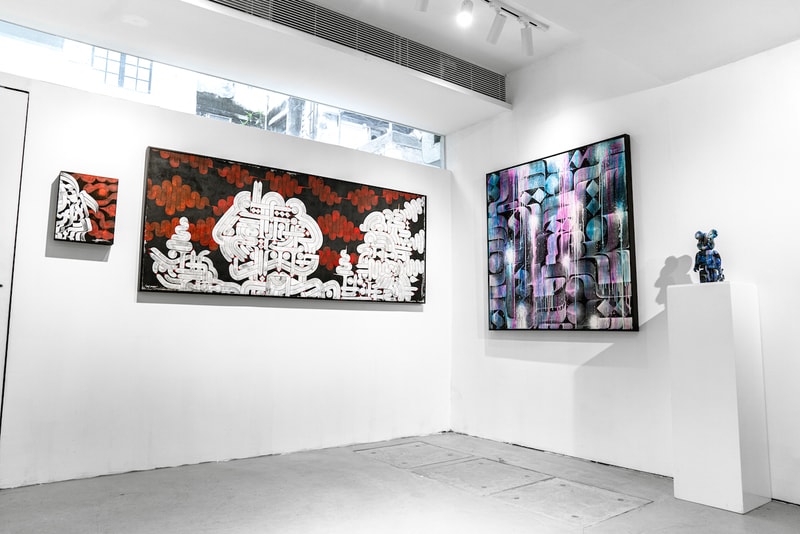 rostarr introspectives woaw exhibition hong kong artworks shows sculptures paintings abstract graffiti urban art