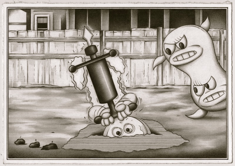 ryan travis christian ross kramer gallery exhibition danger is my maiden name graphite works artworks