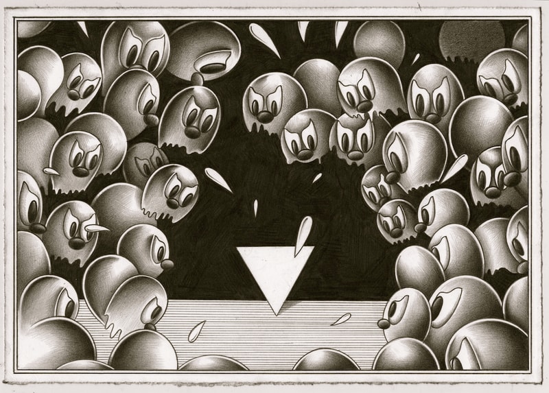 ryan travis christian ross kramer gallery exhibition danger is my maiden name graphite works artworks