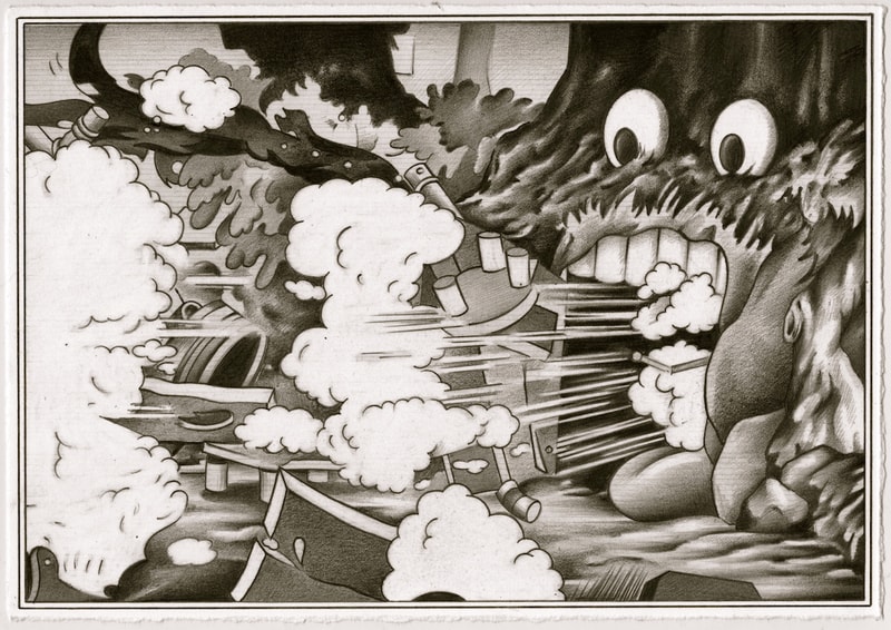 ryan travis christian ross kramer gallery exhibition danger is my maiden name graphite works artworks