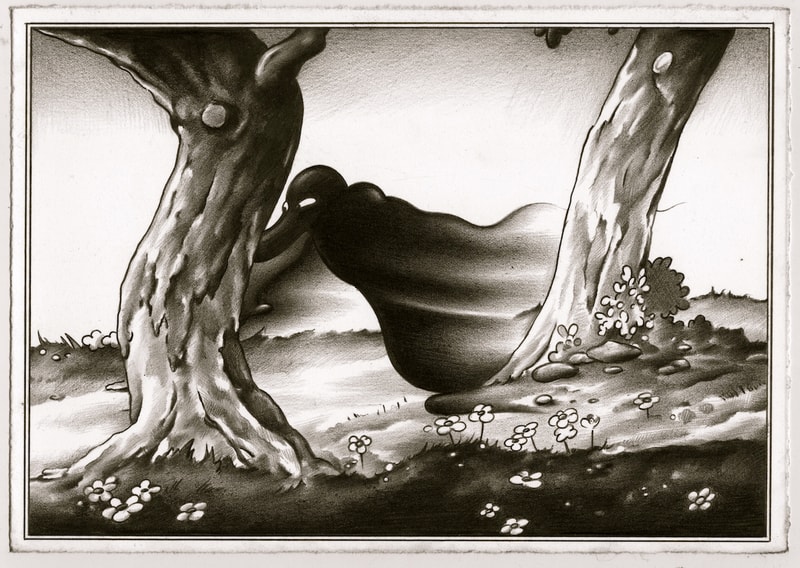ryan travis christian ross kramer gallery exhibition danger is my maiden name graphite works artworks