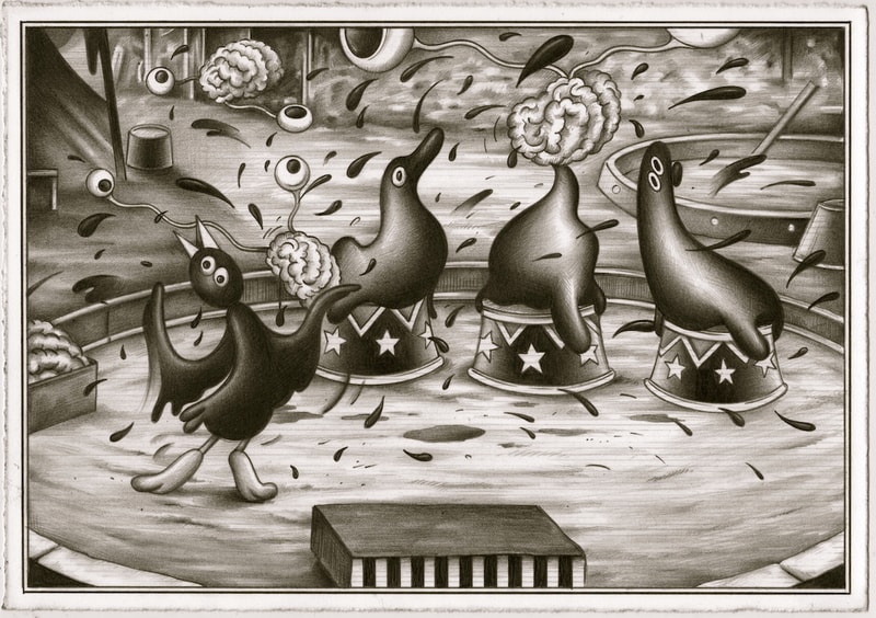 ryan travis christian ross kramer gallery exhibition danger is my maiden name graphite works artworks