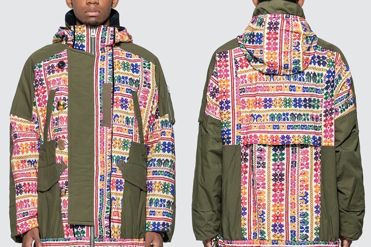 sacai Refreshes Fall Outerwear With Vibrant Floral Jacquard Trimmings