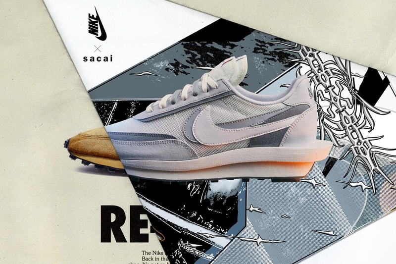sacai nike blazer mid ldwaffle black white grey pink green orange release information date details buy cop purchase first official look chitose abe fraser cooke