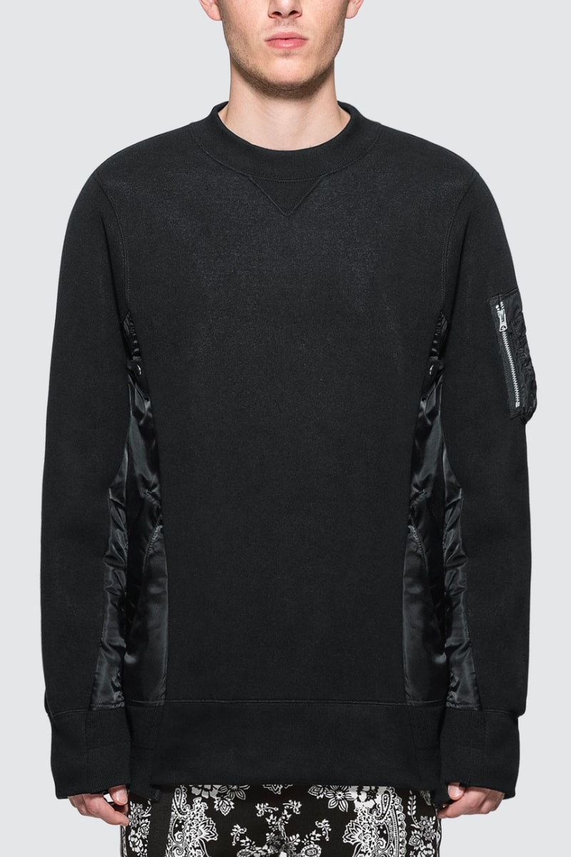 sacai MA-1 Sponge Sweat MA-1 HBX Release military jackets japanese Chitose Abe clothing sweaters quilted 