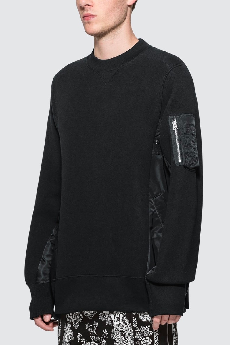 sacai MA-1 Sponge Sweat MA-1 HBX Release military jackets japanese Chitose Abe clothing sweaters quilted 