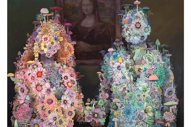 sage vaughn second nature exhibition artworks paintings figurative contemporary floral 