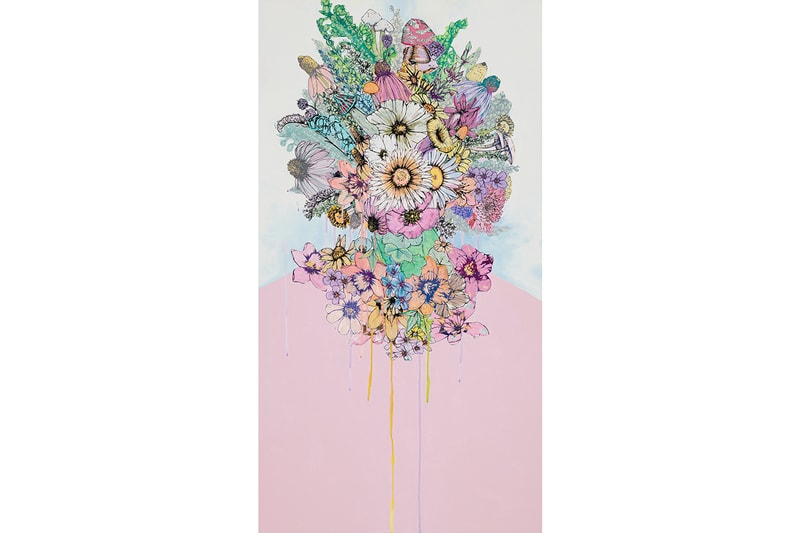 sage vaughn second nature exhibition artworks paintings figurative contemporary floral 