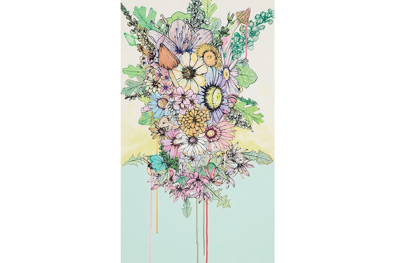 sage vaughn second nature exhibition artworks paintings figurative contemporary floral 