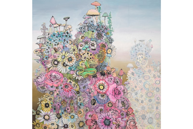 sage vaughn second nature exhibition artworks paintings figurative contemporary floral 