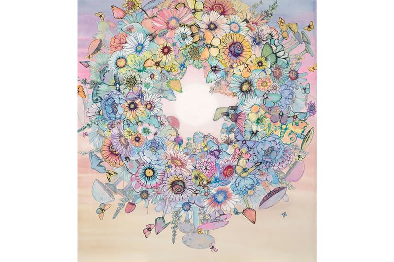 sage vaughn second nature exhibition artworks paintings figurative contemporary floral
