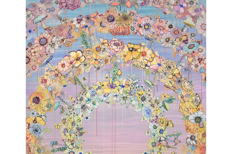 sage vaughn second nature exhibition artworks paintings figurative contemporary floral 