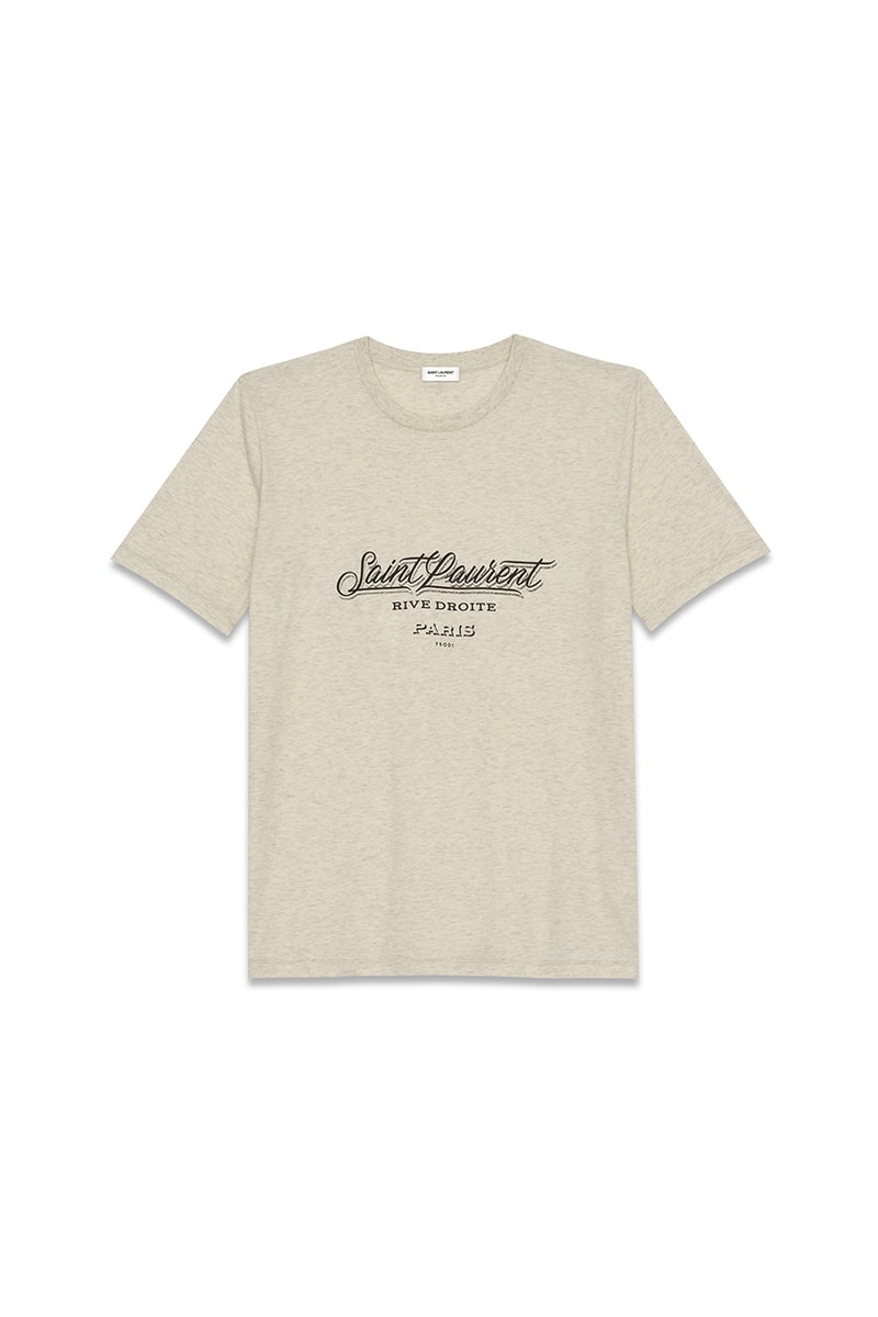 Saint Laurent Rive Droite 007 Capsule Collection Paris City T-Shirt Keyring Pin Notepad Lighter Matches Four Set Coasters Cocktail Sticks Accessories Anthony Vaccarello 
