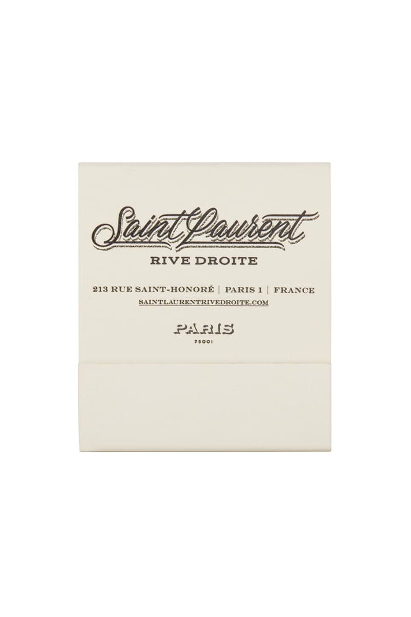 Saint Laurent Rive Droite 007 Capsule Collection Paris City T-Shirt Keyring Pin Notepad Lighter Matches Four Set Coasters Cocktail Sticks Accessories Anthony Vaccarello 