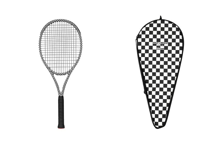 Saint Laurent Rive Droite Unveils Collaborative Wilson Tennis Racket & Balls