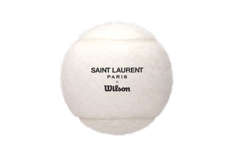 saint laurent rive droite 008 wilson tennis collection capsule rackets balls checkerboard no ka oi yoga mats brass dumbells athletic wear sportswear