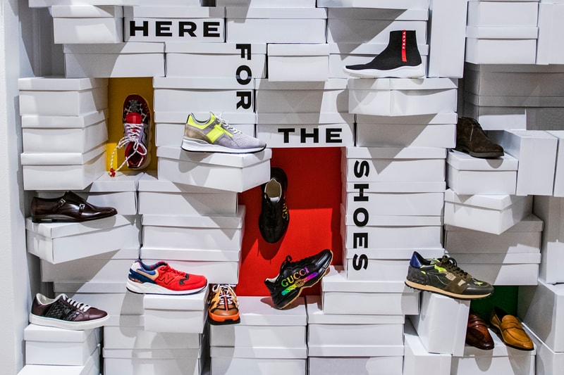 Saks Introduces New Men's Shoe Experience in NYC fifth avenue york city flagship acne studios adidas y-3 amiri alexander mcqueen AXEL ARIGATO X CAT balenciago bally bali brunello cucinelli corthay dior dunhill ERMENEGILDO ZEGNA fila fendiGIUSEPPE ZANOTTI givenchy golden goose gucci john lobb msgm new balance puma prada stone island thome browne timberland