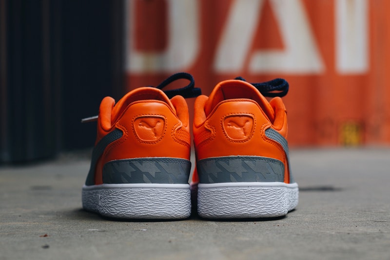 Saks Fifth Avenue PUMA  Ralph Sampsons Alexander-John Sneakers Taxi Yellow Bright Safety Orange Black White Bag Houndstooth Checkered