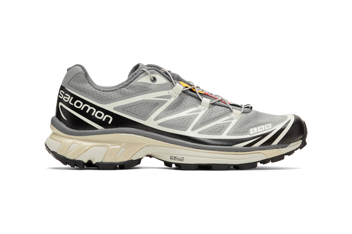 Salomon Limited Edition S LAB XT 6 Softground LT ADV Beige Blue Grey ACS Chassis technology Contragrip Chevron Rubber outsole foam sneaker footwear french performance