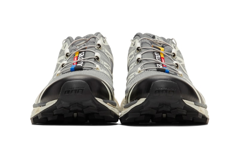 Salomon Limited Edition S LAB XT 6 Softground LT ADV Beige Blue Grey ACS Chassis technology Contragrip Chevron Rubber outsole foam sneaker footwear french performance