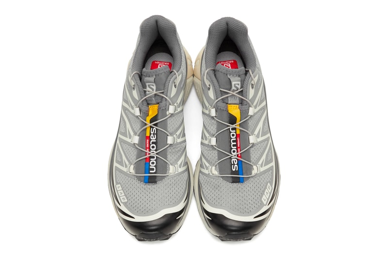Salomon Limited Edition S LAB XT 6 Softground LT ADV Beige Blue Grey ACS Chassis technology Contragrip Chevron Rubber outsole foam sneaker footwear french performance