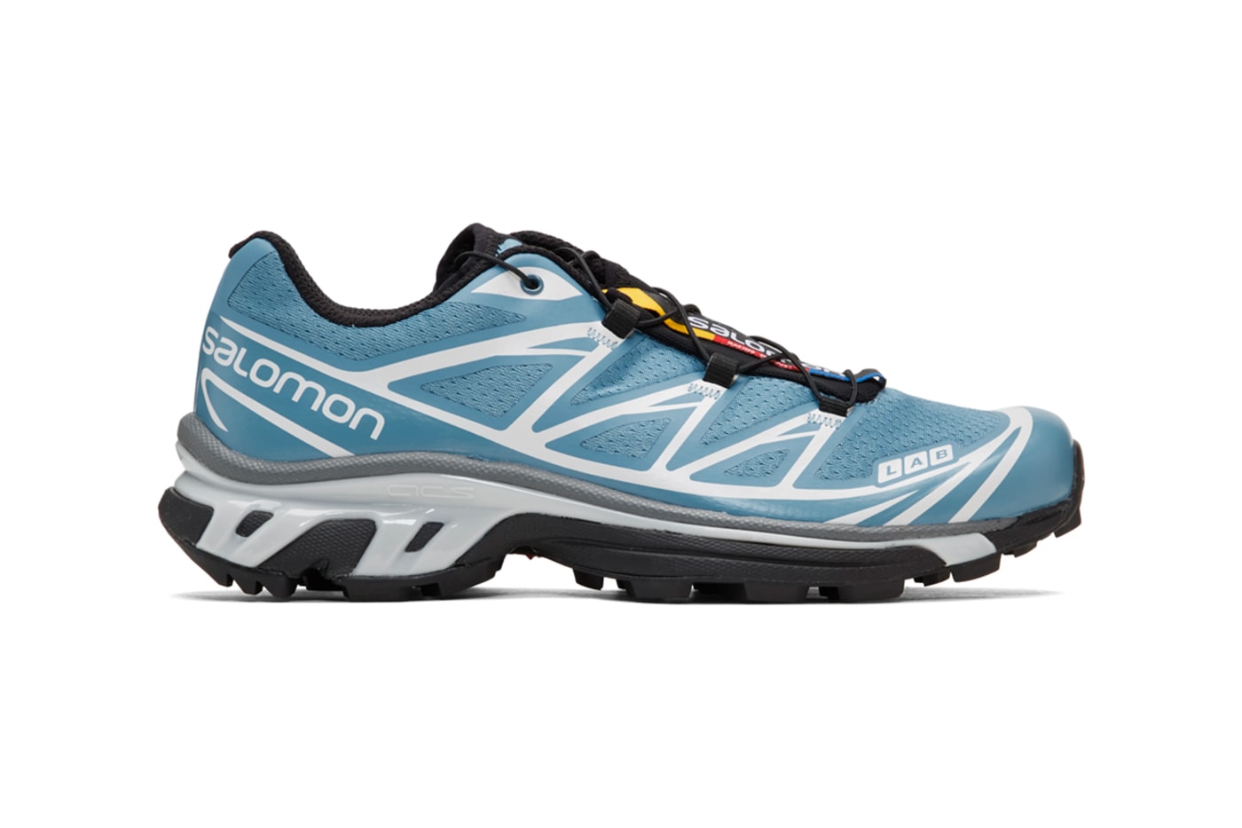 Salomon Limited Edition S LAB XT 6 Softground LT ADV Beige Blue Grey ACS Chassis technology Contragrip Chevron Rubber outsole foam sneaker footwear french performance
