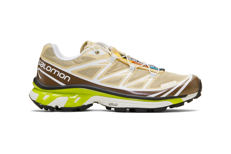 Salomon Limited Edition S LAB XT 6 Softground LT ADV Beige Blue Grey ACS Chassis technology Contragrip Chevron Rubber outsole foam sneaker footwear french performance