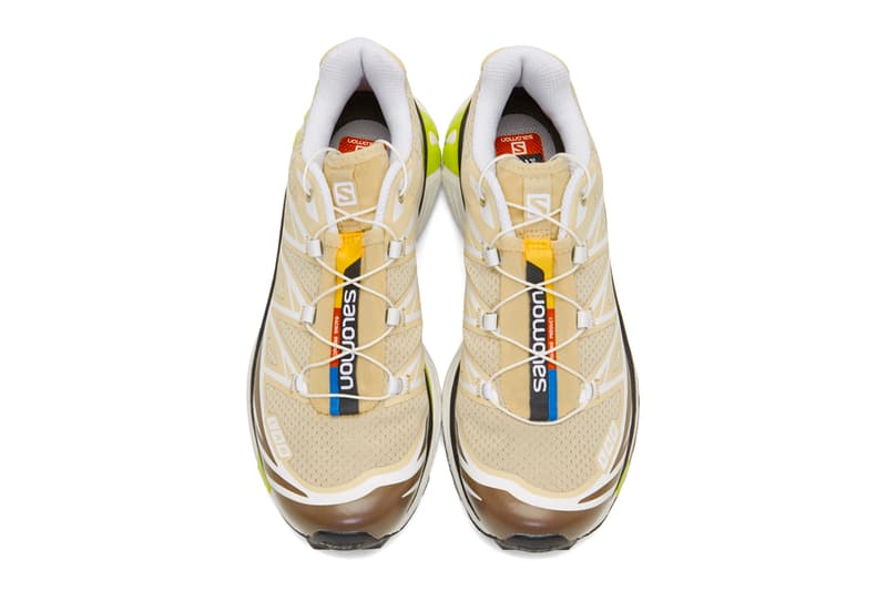 Salomon Limited Edition S LAB XT 6 Softground LT ADV Beige Blue Grey ACS Chassis technology Contragrip Chevron Rubber outsole foam sneaker footwear french performance