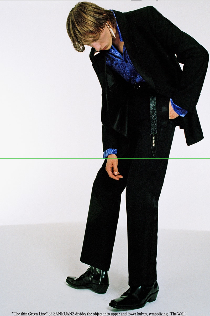 SANKUANZ Fall Winter 2019 FW19 Lookbook Collection "Drown 52" Menswear Streetwear Chinese Brand Campaign Shangguan Zhe Retro Futuristic Huco Comte 