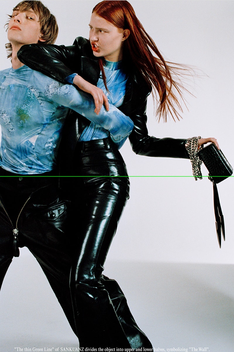 SANKUANZ Fall Winter 2019 FW19 Lookbook Collection "Drown 52" Menswear Streetwear Chinese Brand Campaign Shangguan Zhe Retro Futuristic Huco Comte 