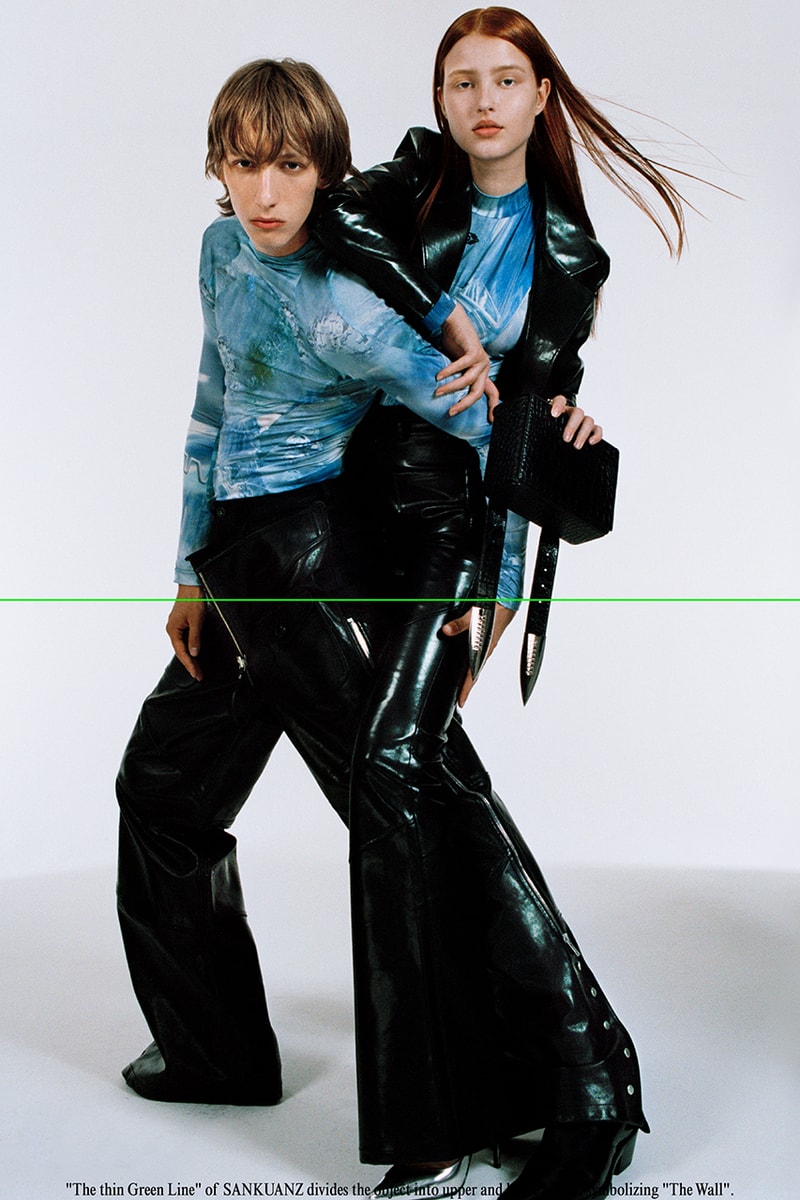SANKUANZ Fall Winter 2019 FW19 Lookbook Collection "Drown 52" Menswear Streetwear Chinese Brand Campaign Shangguan Zhe Retro Futuristic Huco Comte 