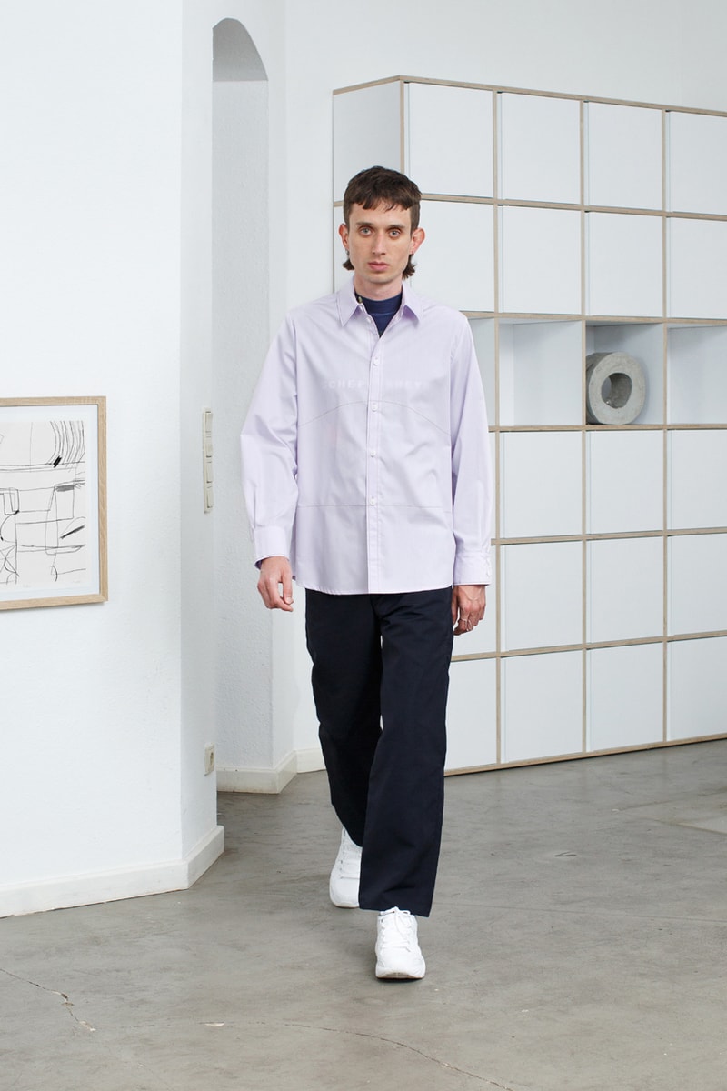 SCHEPPERHEYN Spring/Summer 2020 Lookbook Shirts Pants Shorts Long sleeves Food Purple Onion Navy Blue Black White