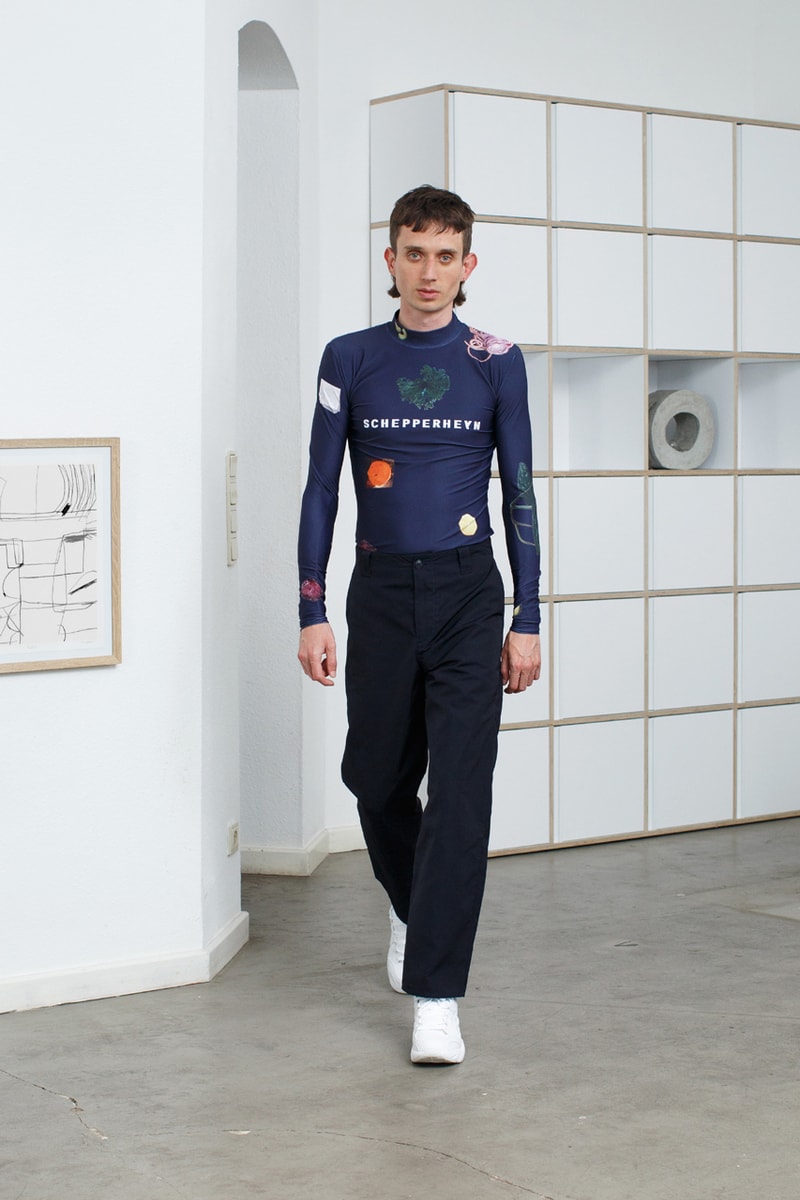 SCHEPPERHEYN Spring/Summer 2020 Lookbook Shirts Pants Shorts Long sleeves Food Purple Onion Navy Blue Black White