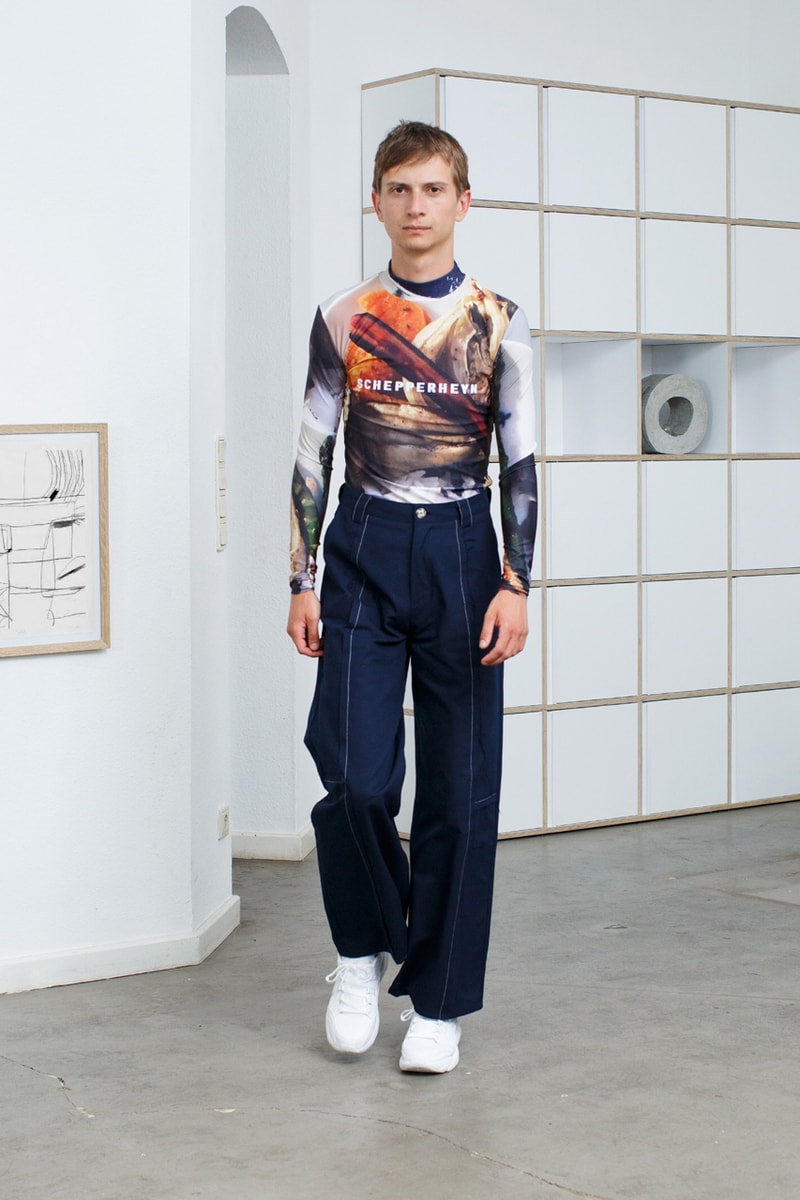 SCHEPPERHEYN Spring/Summer 2020 Lookbook Shirts Pants Shorts Long sleeves Food Purple Onion Navy Blue Black White