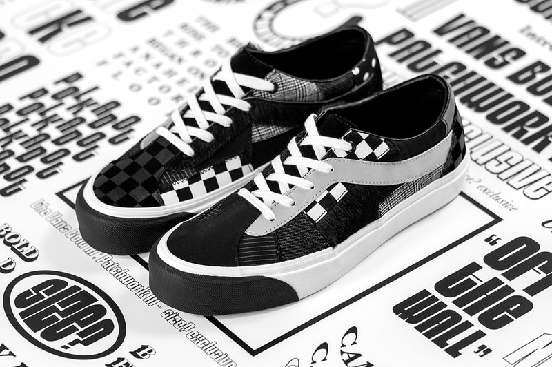 size? x Vans Bold Ni "Patchwork III" Collaboration sneaker Drop release date info buy colorway black white august 30 2019 web store app