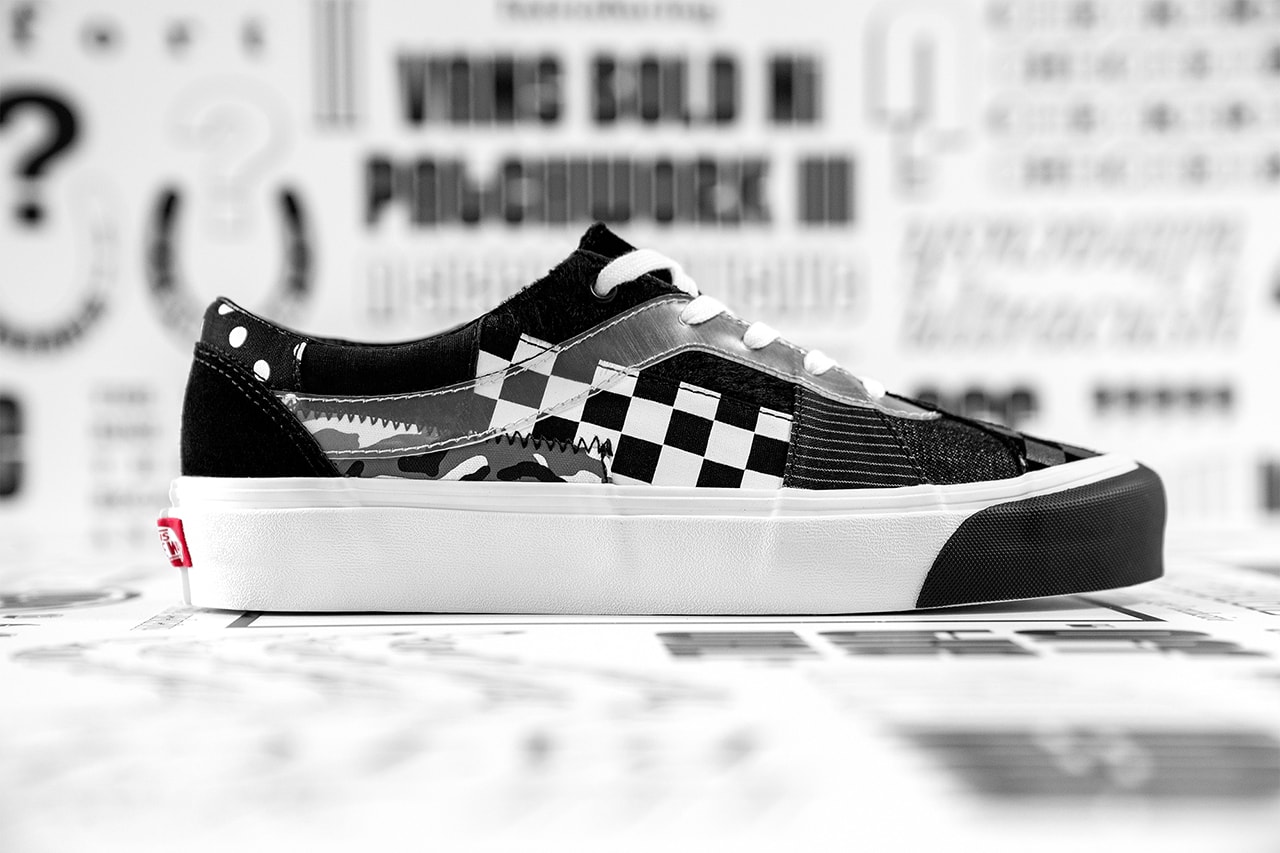 size? x Vans Bold Ni "Patchwork III" Collaboration sneaker Drop release date info buy colorway black white august 30 2019 web store app