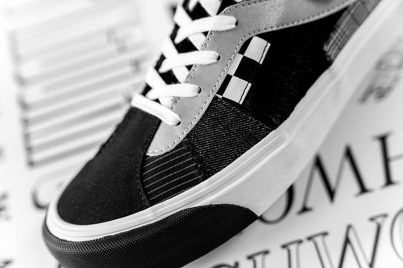 size? x Vans Bold Ni "Patchwork III" Collaboration sneaker Drop release date info buy colorway black white august 30 2019 web store app
