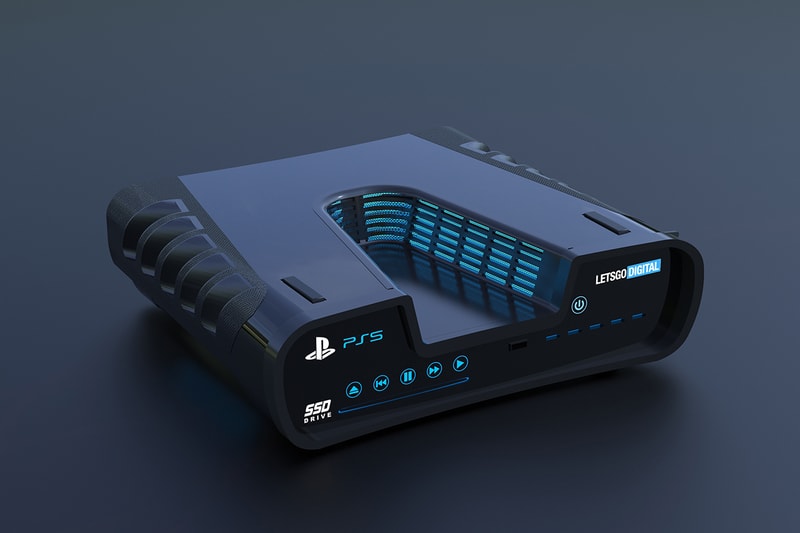 Playstation 5 console with sonic the hedgehog design on Craiyon