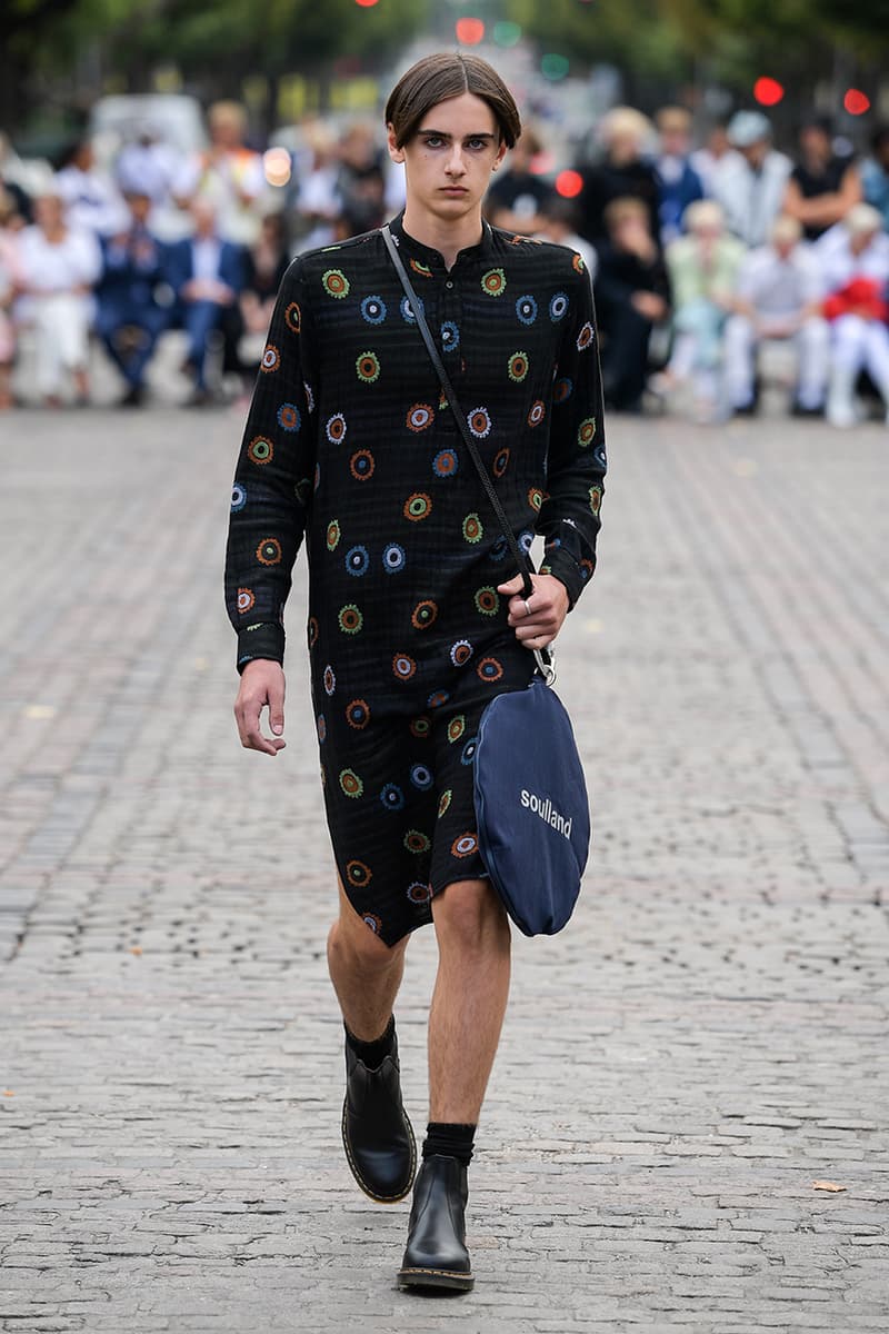 Soulland Spring/Summer 2020 SS20 Copenhagen Fashion Week Runway Presentation Menswear Womenswear Full Showcase Nike SB Blazer Mid Snakeskin Print Dunk High Pro "FRI.day Part 0.2"