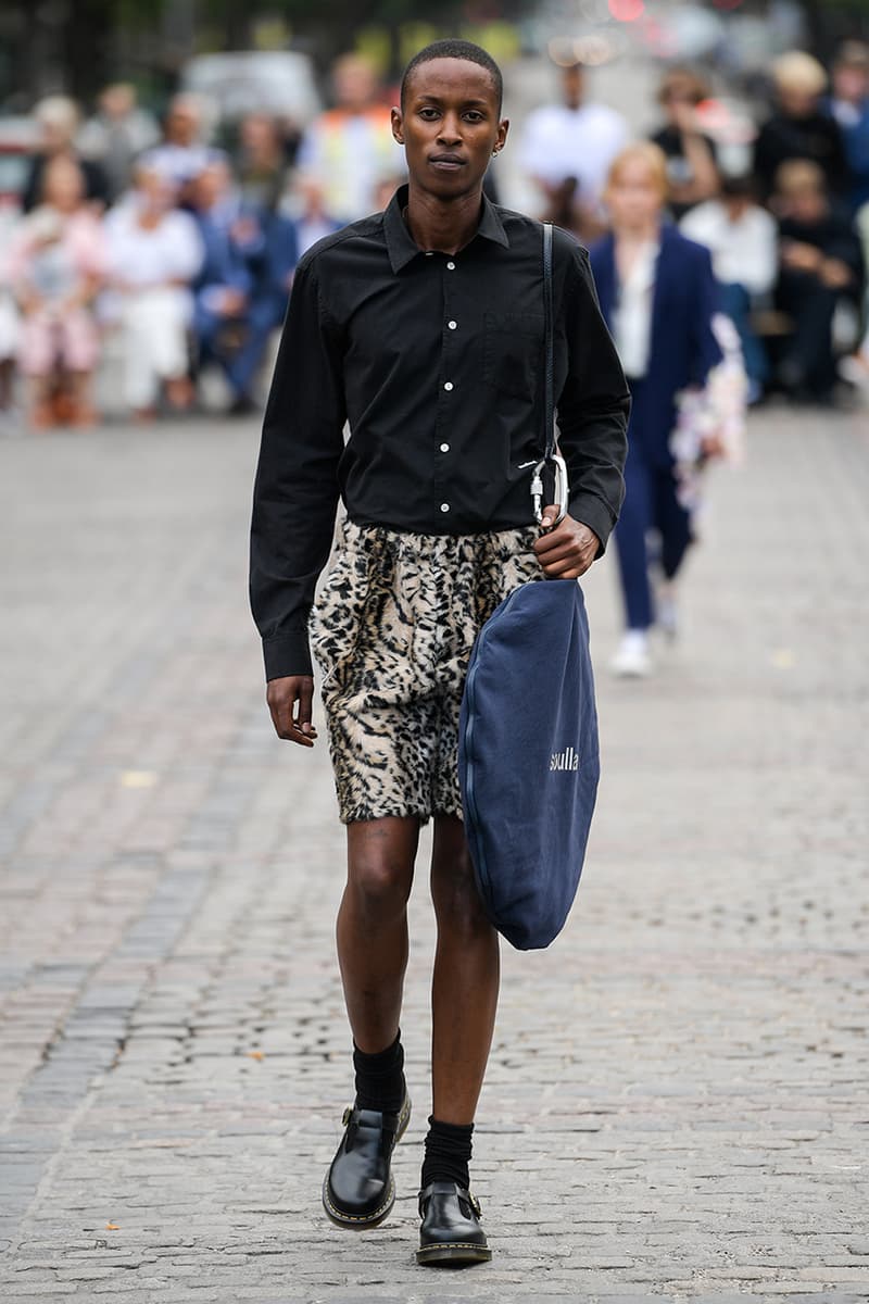Soulland Spring/Summer 2020 SS20 Copenhagen Fashion Week Runway Presentation Menswear Womenswear Full Showcase Nike SB Blazer Mid Snakeskin Print Dunk High Pro "FRI.day Part 0.2"