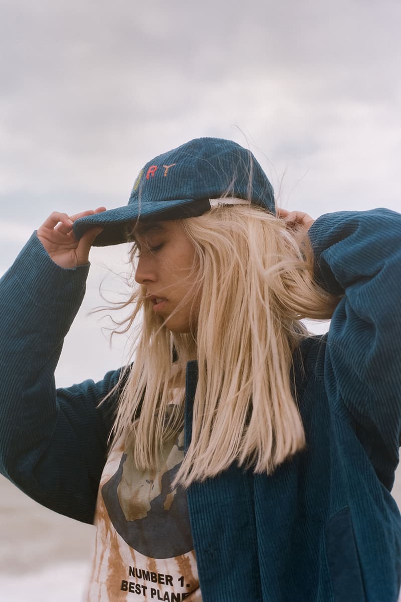 STORY mfg. "Earthtone" Fall/Winter 2019 FW19 Collection Lookbook Images Season British Brand Sustainable Organic Materials Plant-Powered Fabrics Dyes India Renewable Energy Cotton Cutouts Paper Labels Pub Culture