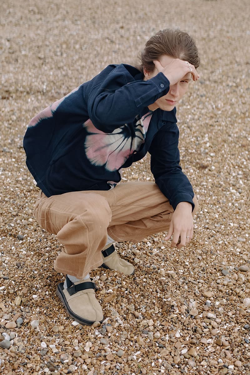 STORY mfg. "Earthtone" Fall/Winter 2019 FW19 Collection Lookbook Images Season British Brand Sustainable Organic Materials Plant-Powered Fabrics Dyes India Renewable Energy Cotton Cutouts Paper Labels Pub Culture