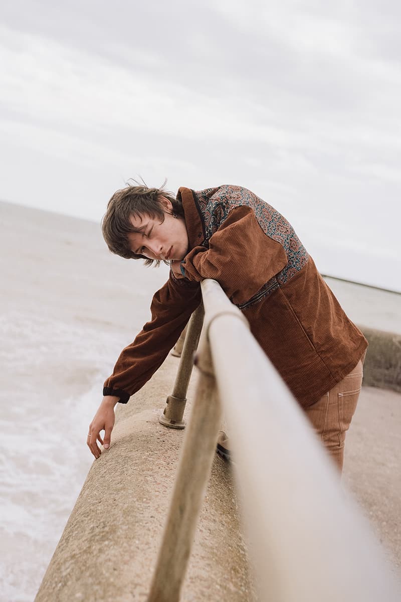 STORY mfg. "Earthtone" Fall/Winter 2019 FW19 Collection Lookbook Images Season British Brand Sustainable Organic Materials Plant-Powered Fabrics Dyes India Renewable Energy Cotton Cutouts Paper Labels Pub Culture 