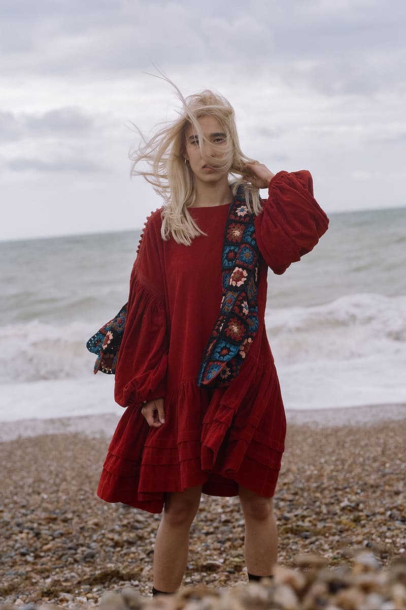 STORY mfg. "Earthtone" Fall/Winter 2019 FW19 Collection Lookbook Images Season British Brand Sustainable Organic Materials Plant-Powered Fabrics Dyes India Renewable Energy Cotton Cutouts Paper Labels Pub Culture